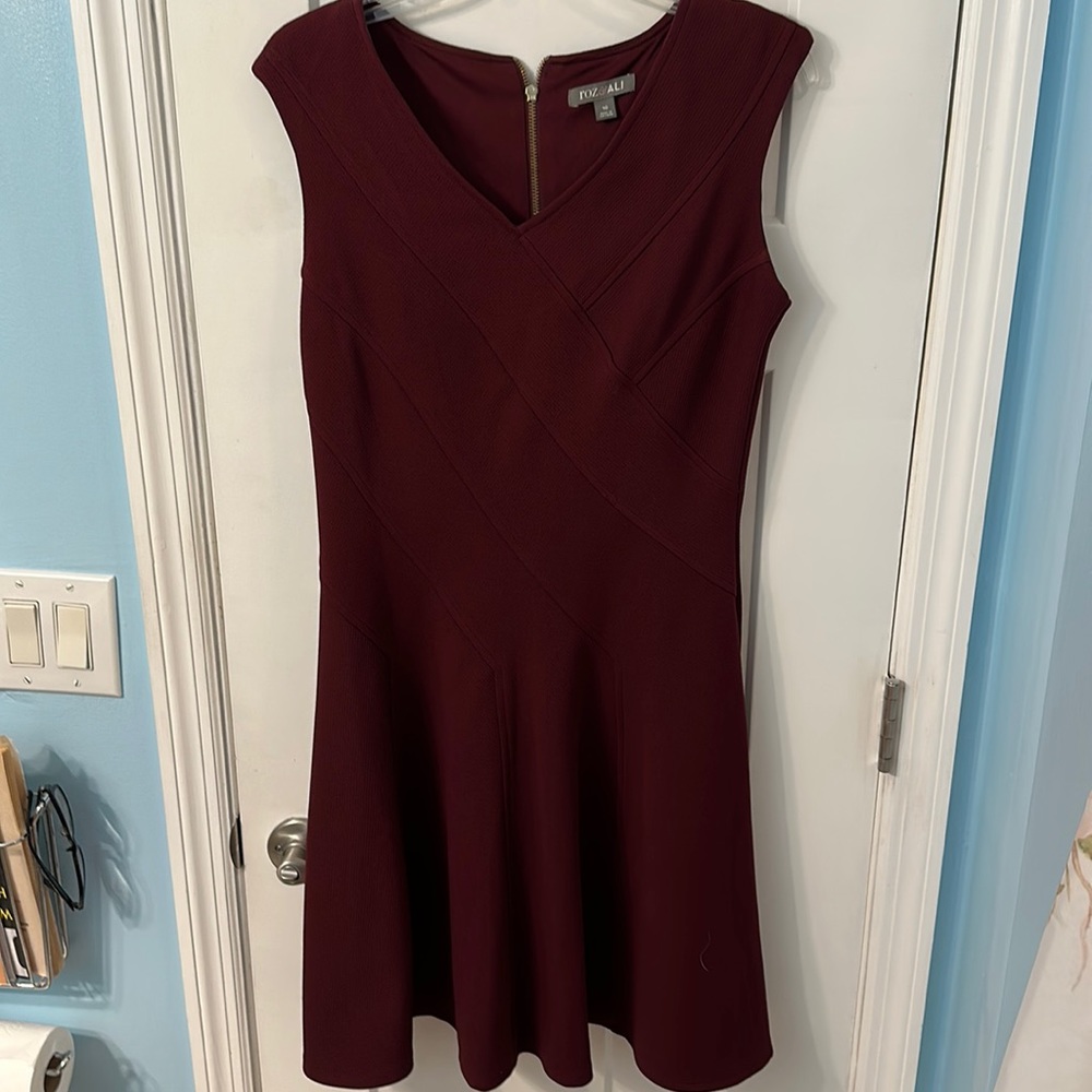Burgundy dress size 10 by Roz & Ali